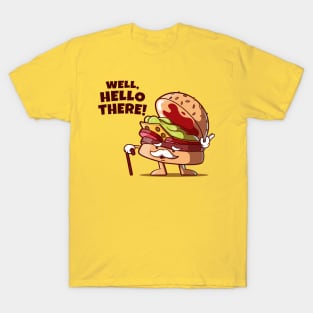 Gentleman hamburger greets you (on light colors) T-Shirt